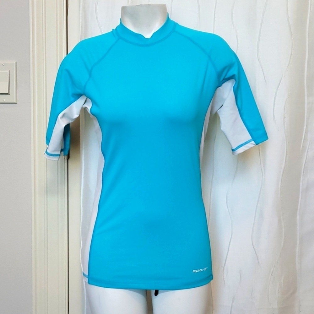 Sporti Athletic Swim Short Sleeve Top